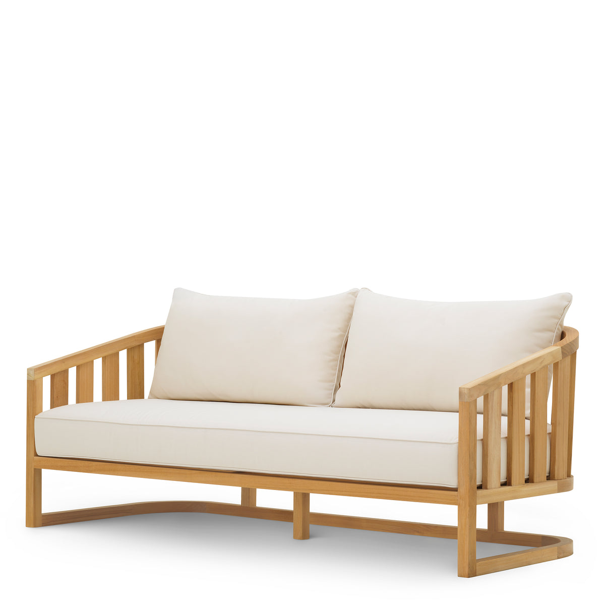 Canape exterieur design en naturel teak | Eichholtz Aruba