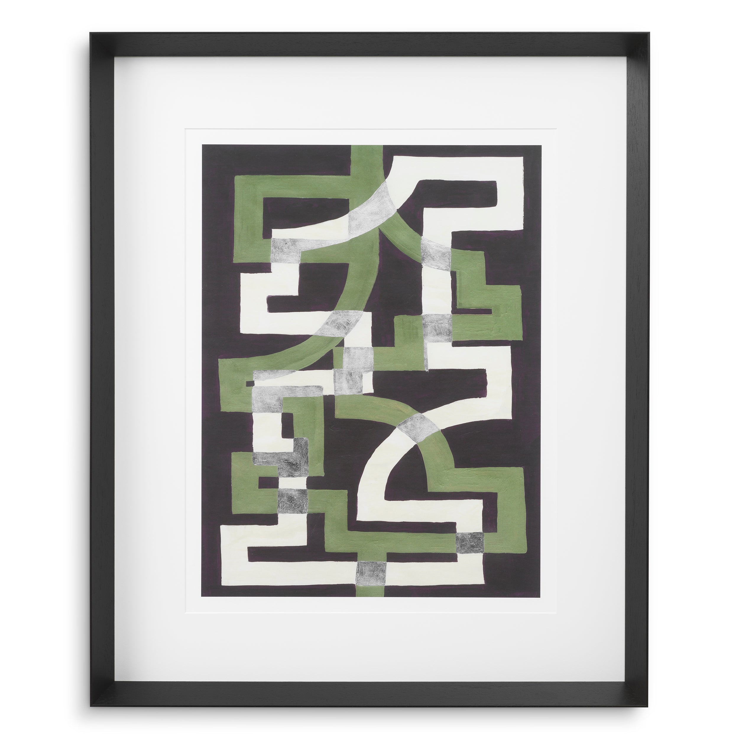 Decoration design en noir wooden frame | Eichholtz Print Window