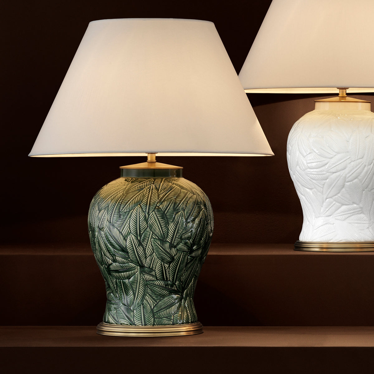 Lampe de table design en vert ceramic | Eichholtz Cyprus