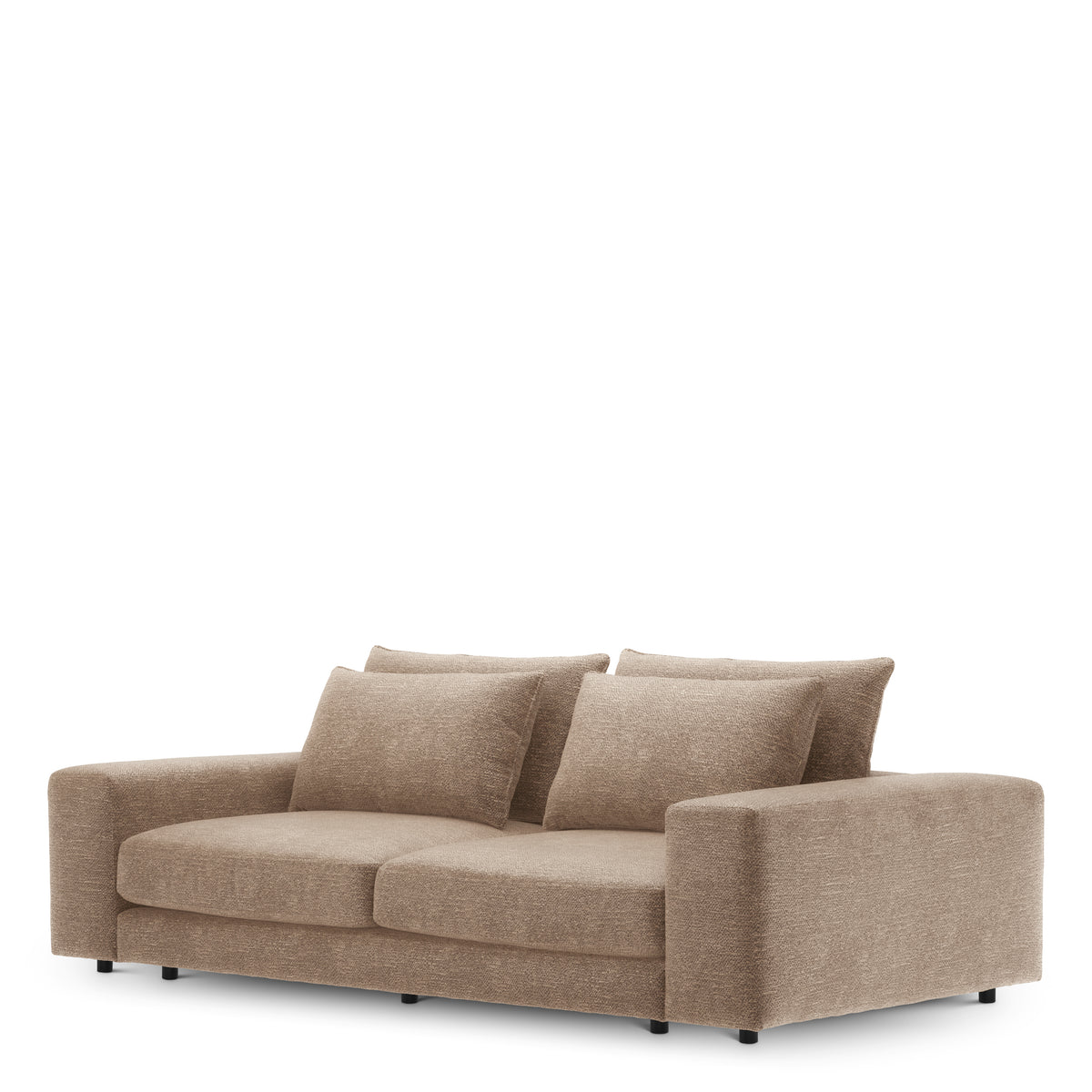 Canapé design haut de gamme en lurano marron | Eichholtz Club