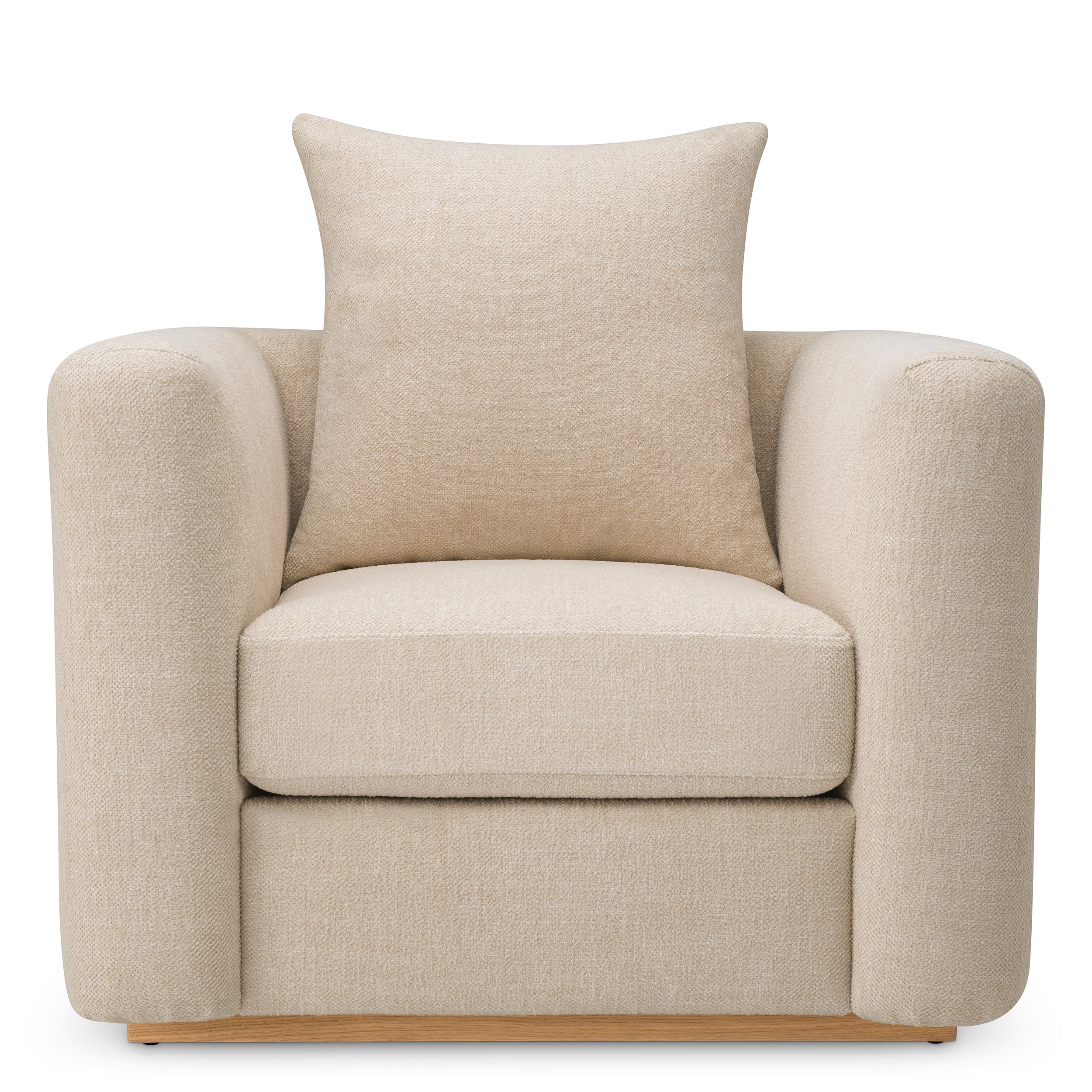 Fauteuil design haut de gamme en naturel oak veneer | Eichholtz Amadeo