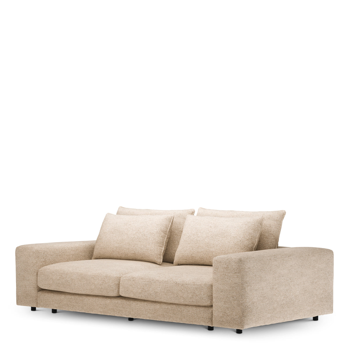 Canapé design haut de gamme en lurano greige | Eichholtz Club