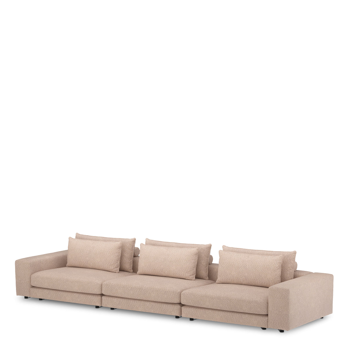 Canapé design haut de gamme en velora greige | Eichholtz Club velora