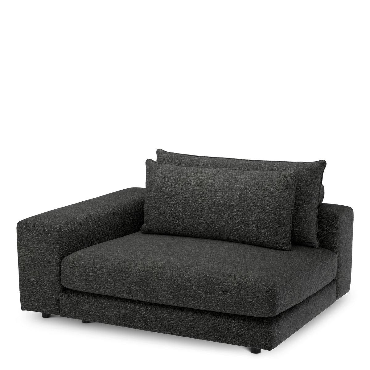 Canapé design haut de gamme en lurano anthracite | Eichholtz Club