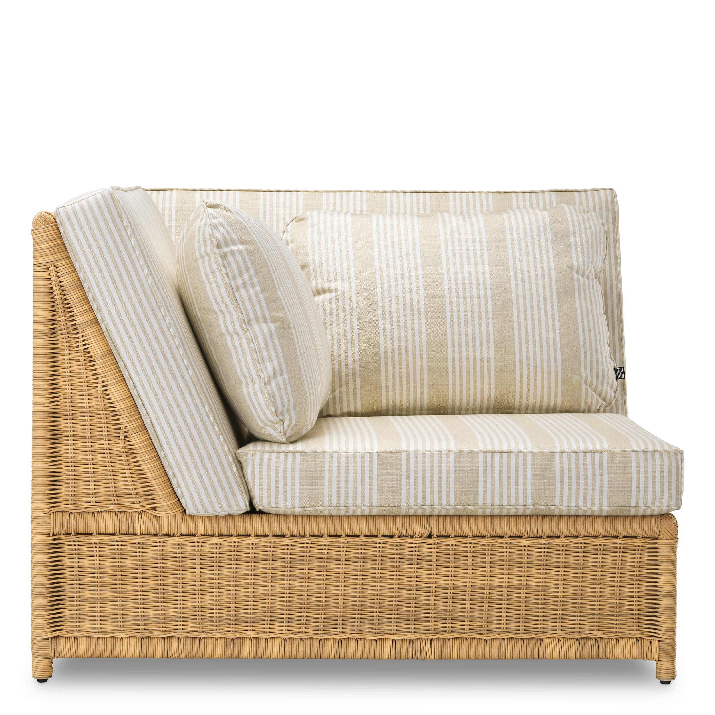Chaise exterieur design en faux rattan | Eichholtz Modular Hampton