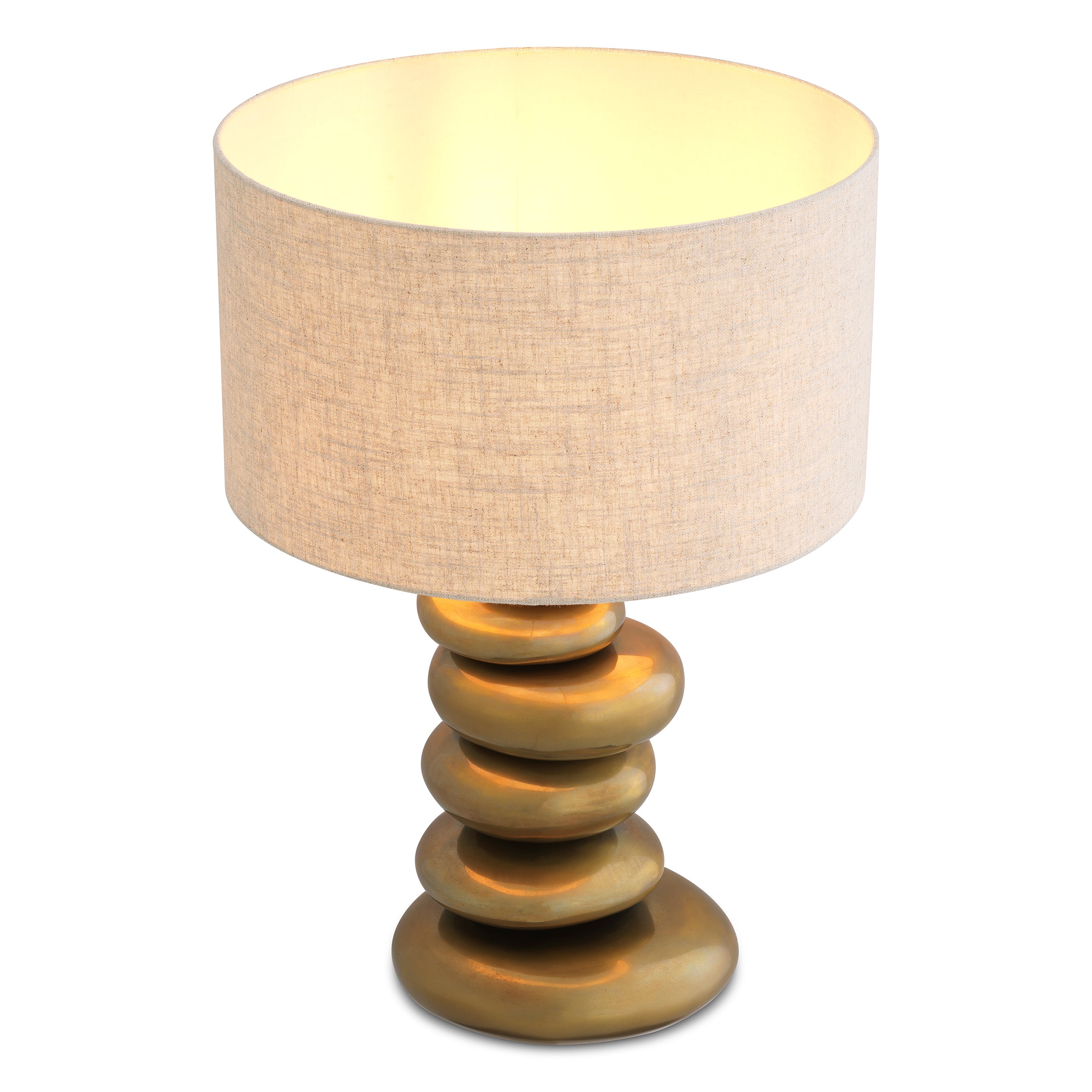 Lampe de table design en finition laiton vintage | Eichholtz Kallisto