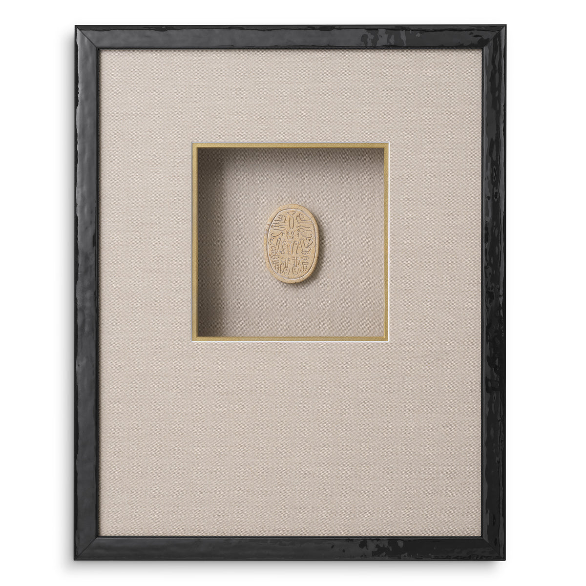 Decoration design en noir wooden frame | Eichholtz Art Inlay