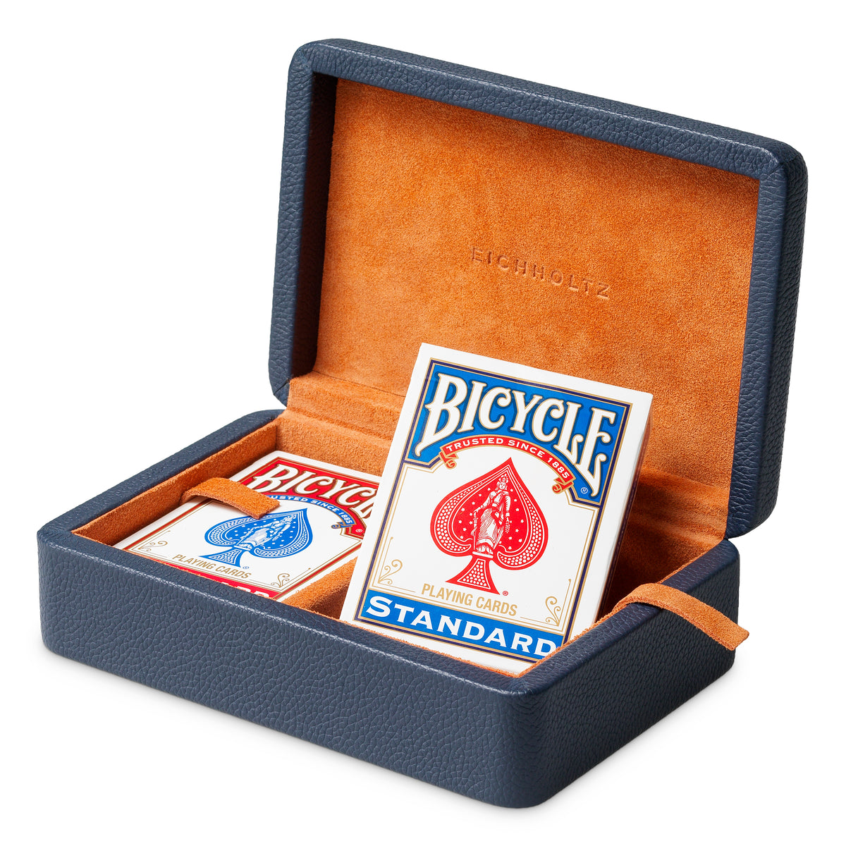 Accessoire décoratif luxe en bleu leather | Eichholtz Deck Box