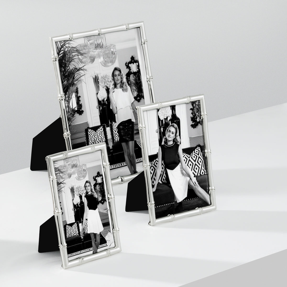 Cadre photo design luxe en silver plated | Eichholtz Holden