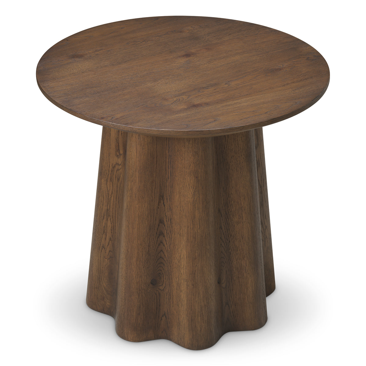 Table d'appoint design en dark marron oak veneer | Eichholtz Papyrus