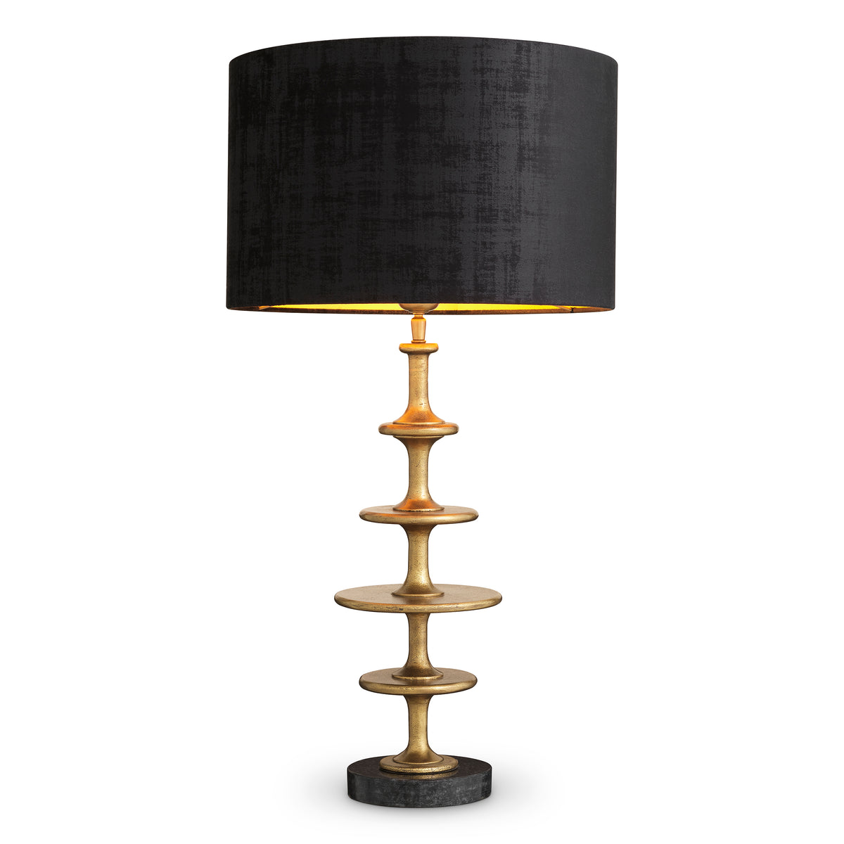 Lampe de table design en finition laiton vintage | Eichholtz Rosetti