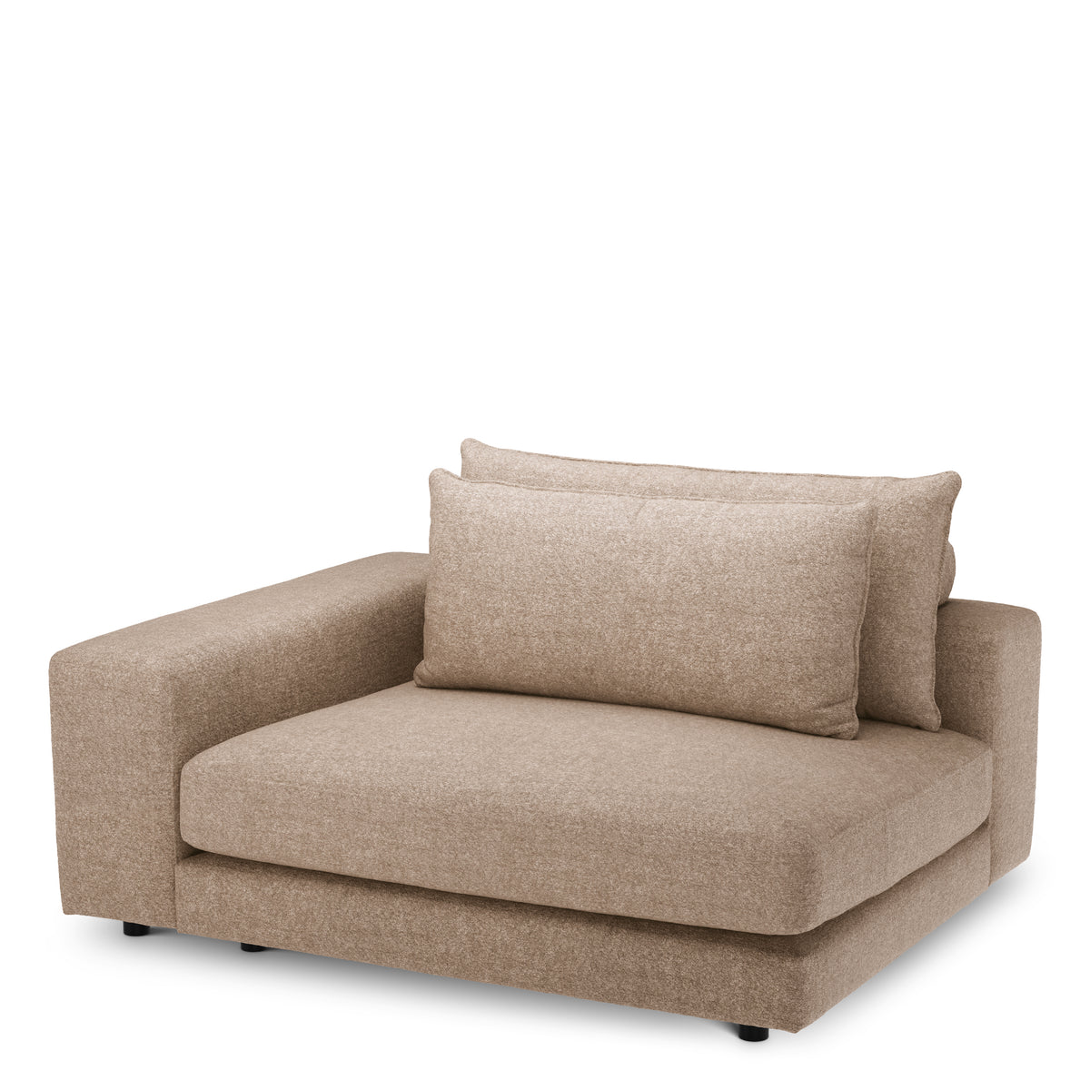 Canapé design haut de gamme en velora taupe | Eichholtz Club velora