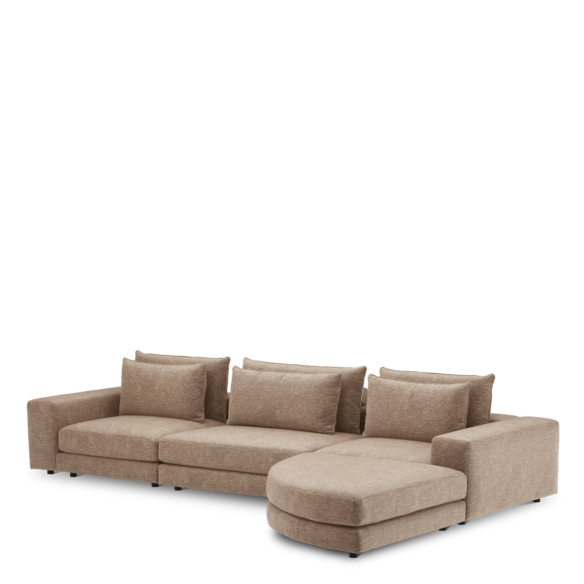 Canapé design haut de gamme en lurano marron | Eichholtz Club