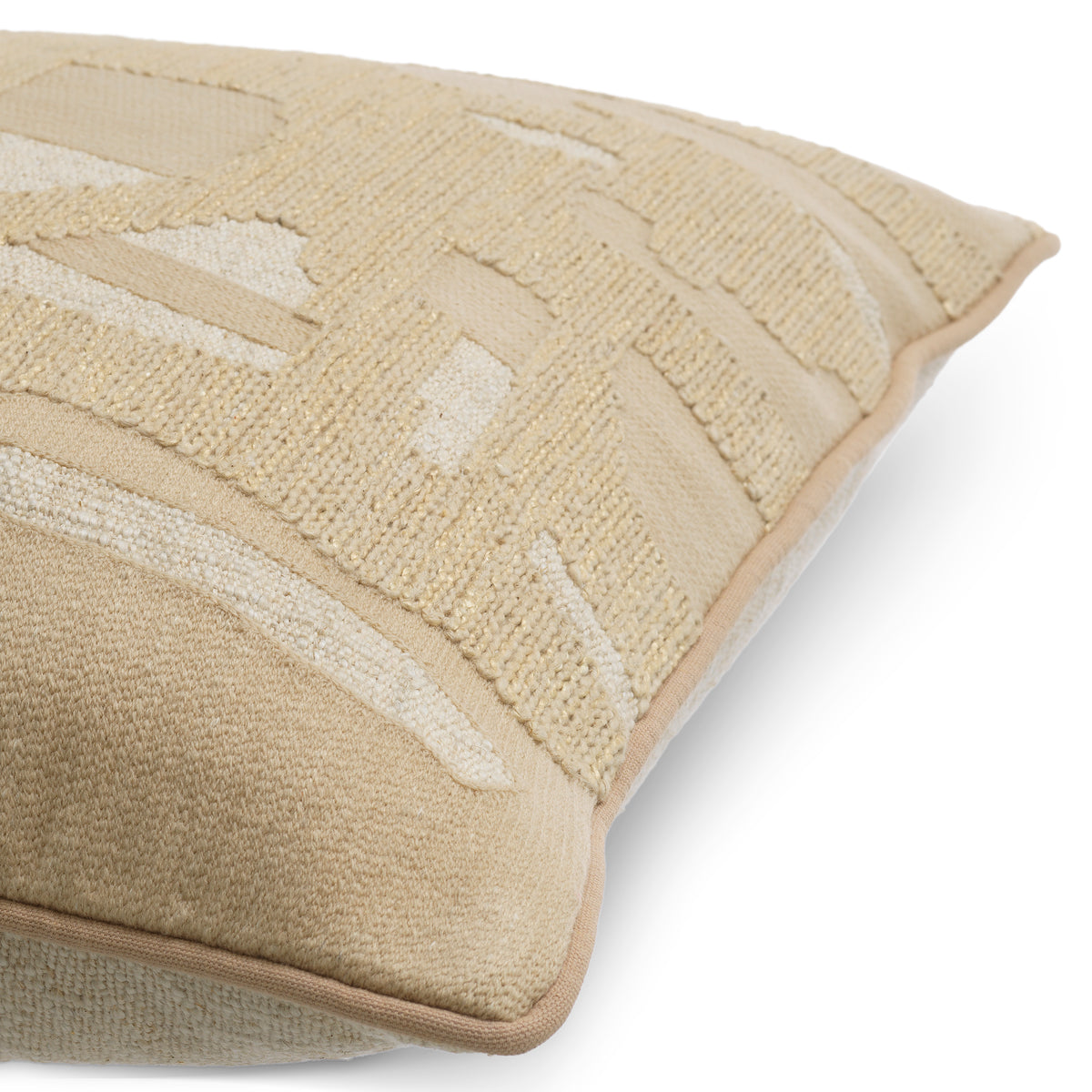 Coussin decoratif luxe en naturel | Eichholtz Saphira square