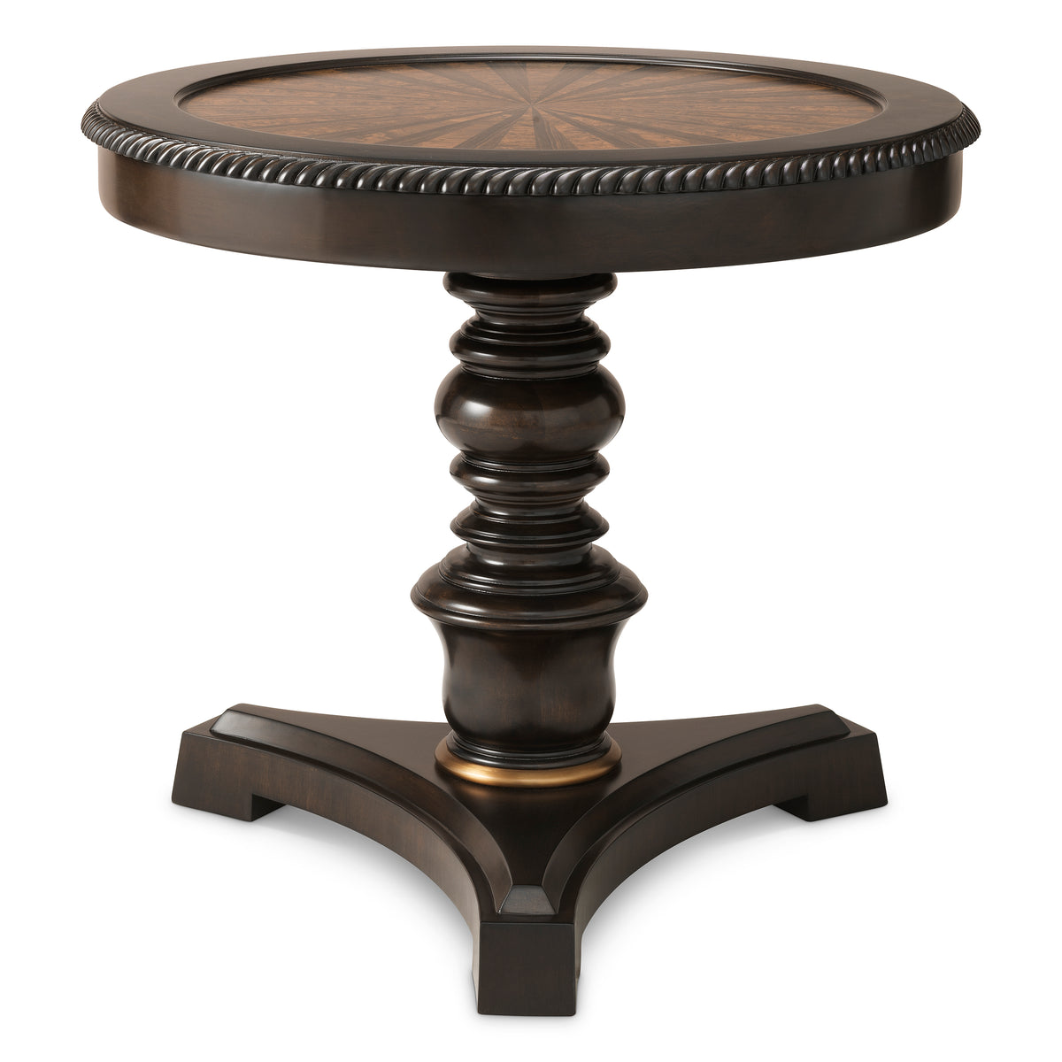 Table d'appoint design en satin eucalyptus veneer | Eichholtz Edgar