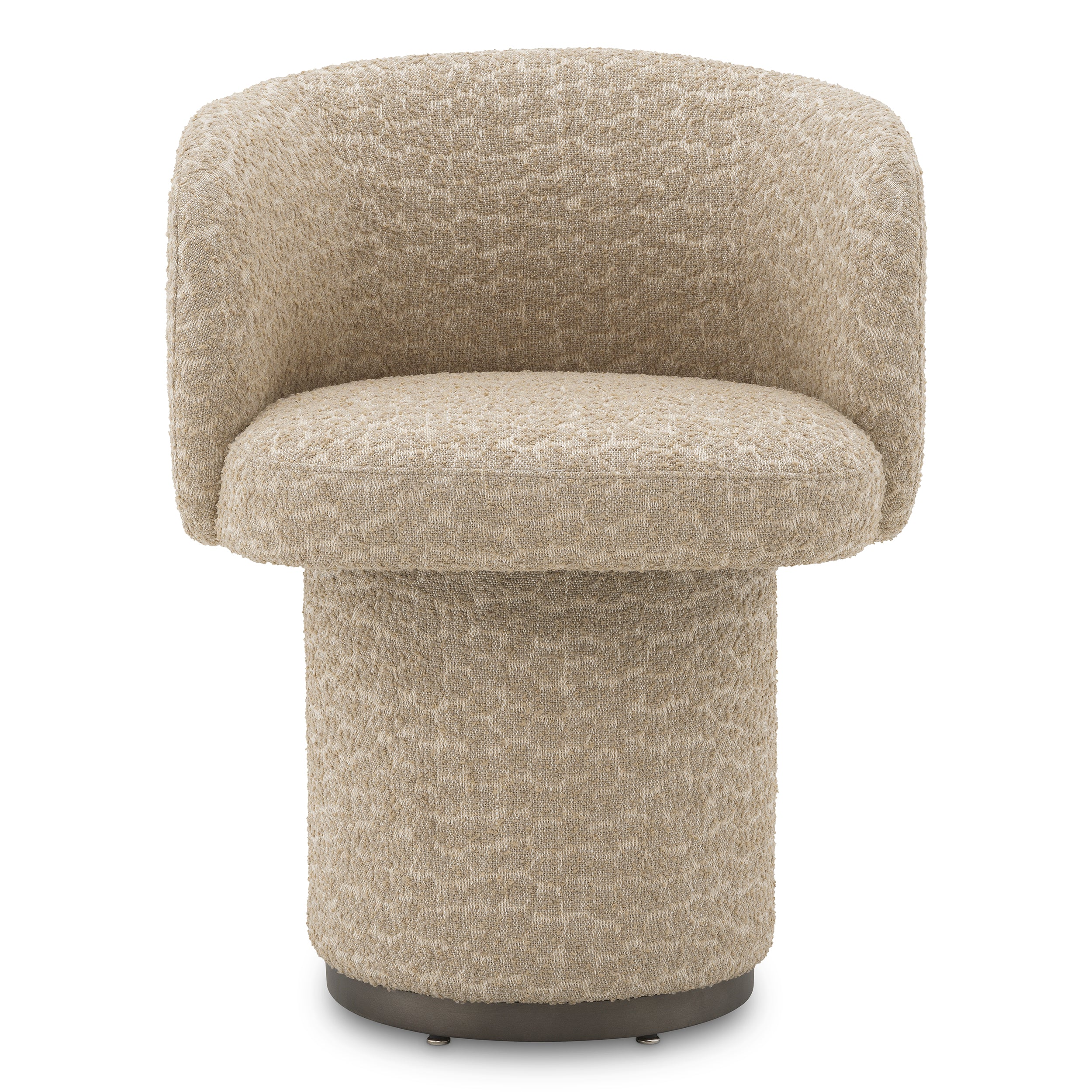 Chaise salle a manger design en vaux jacquard beige | Eichholtz Marly