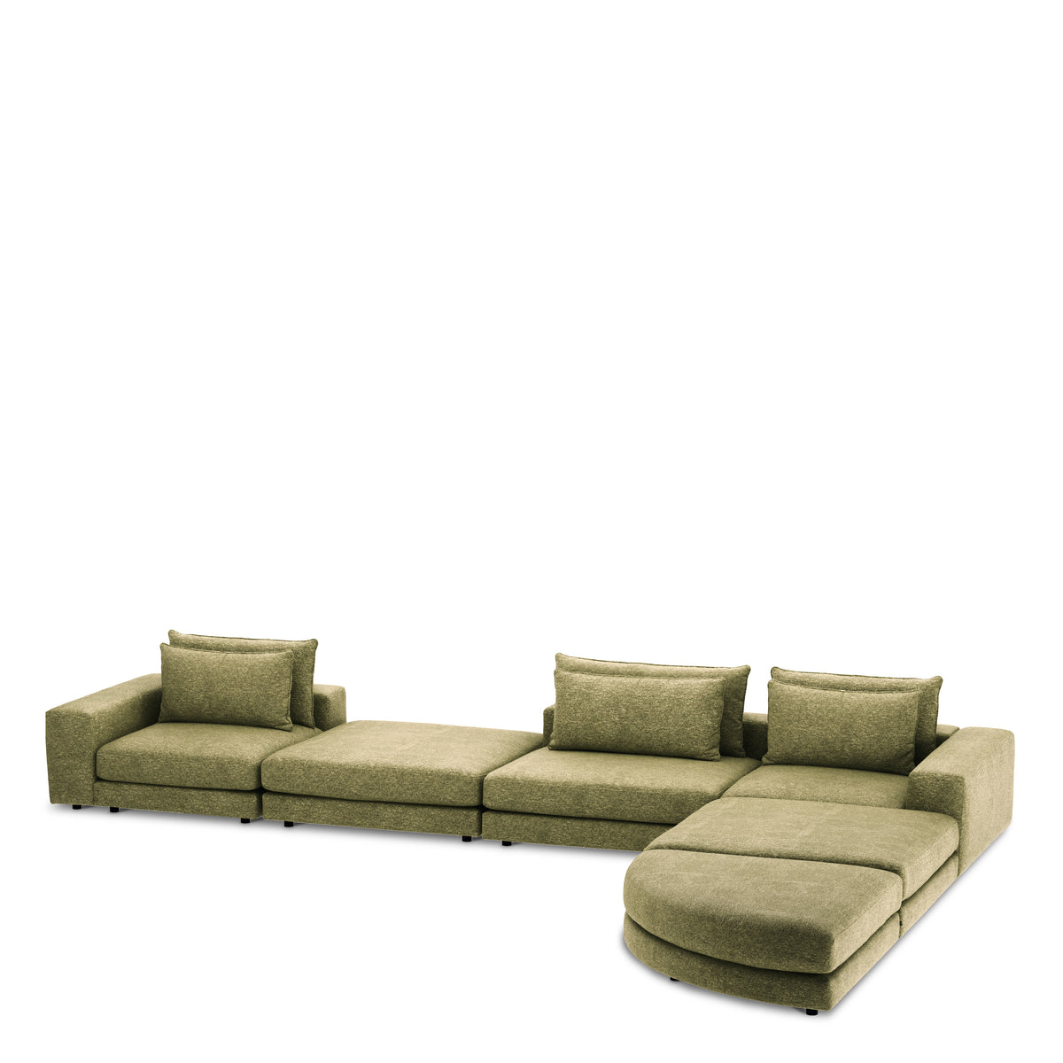 Canapé design haut de gamme en lurano moss vert | Eichholtz Club