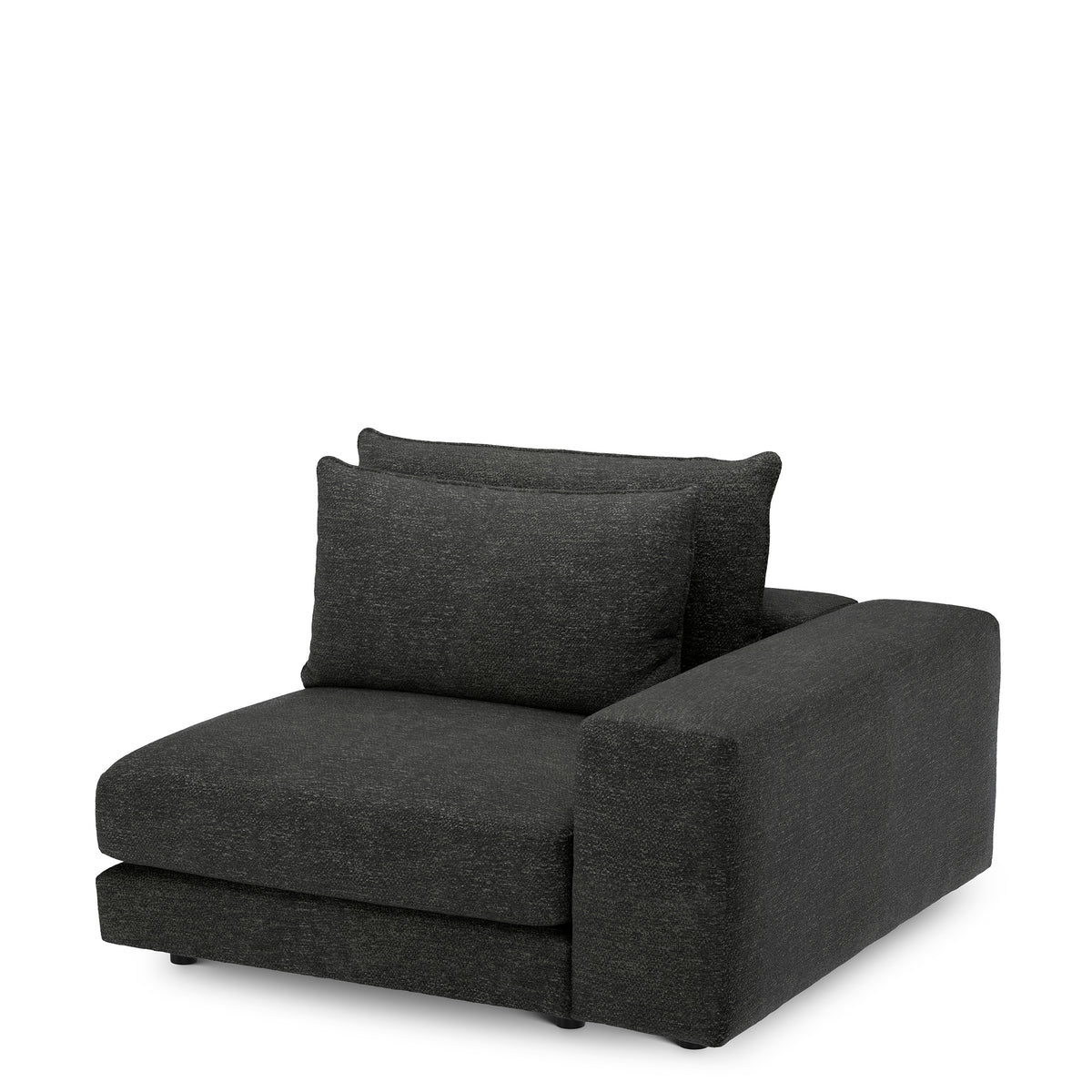 Canapé design haut de gamme en lurano anthracite | Eichholtz Club