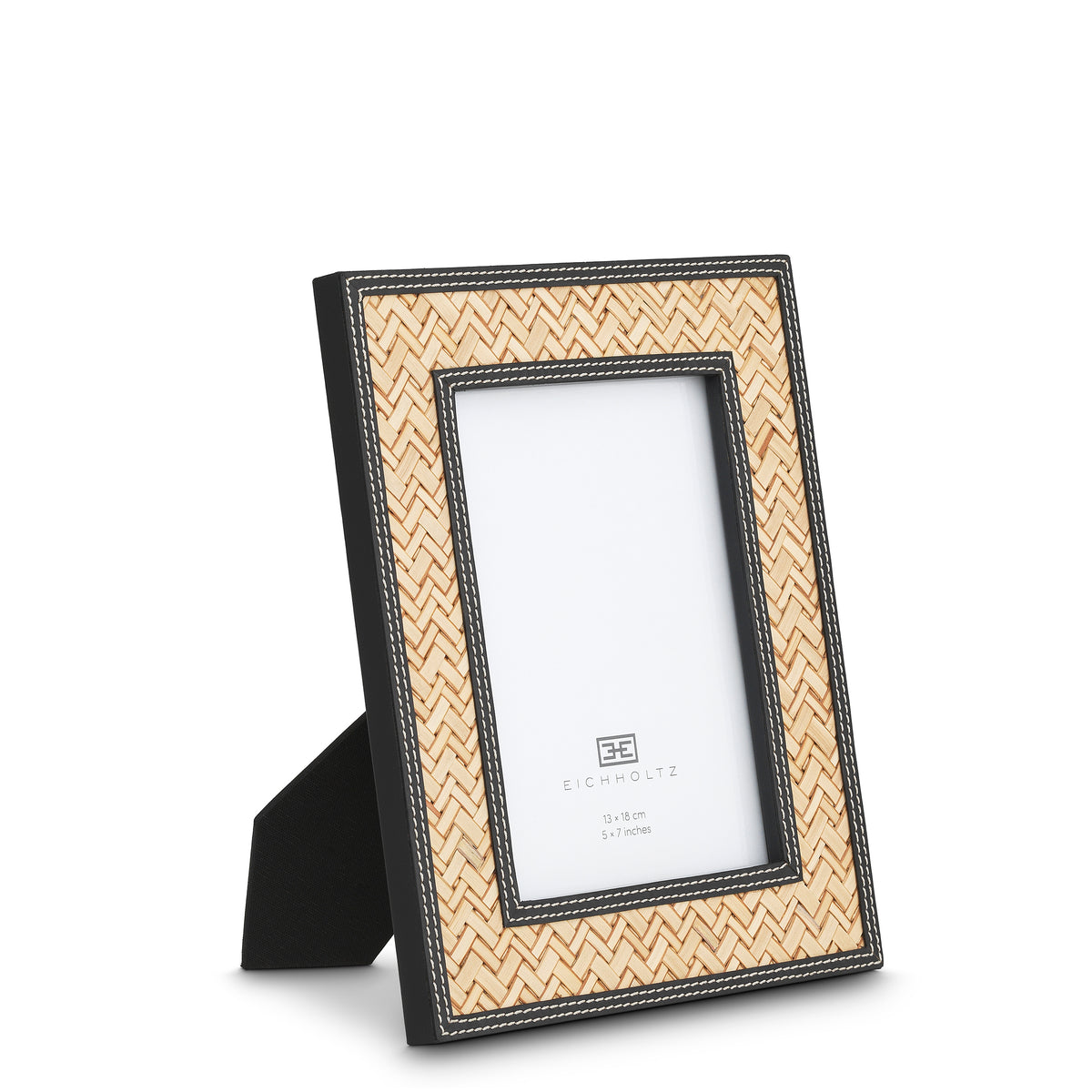 Cadre photo design luxe en noir leather | Eichholtz Taos