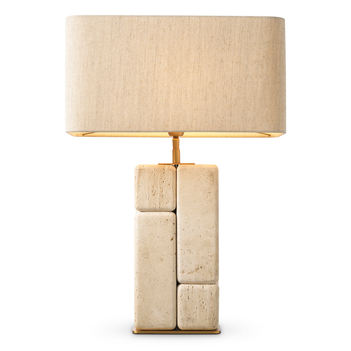 Lampe de table design en travertine | Eichholtz Rathmore travertine