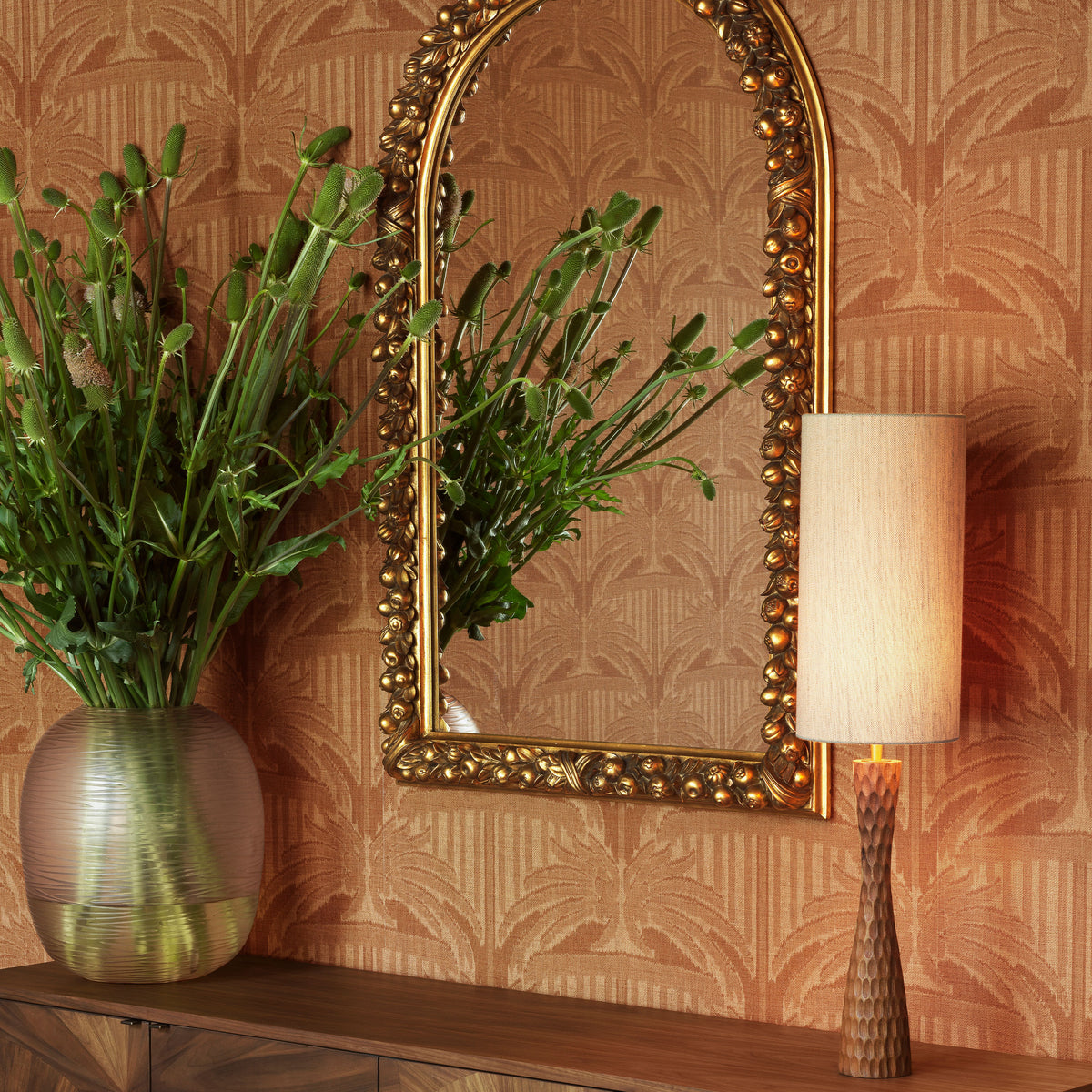 Miroir mural design en antiqued doré leaf | Eichholtz Fairlane