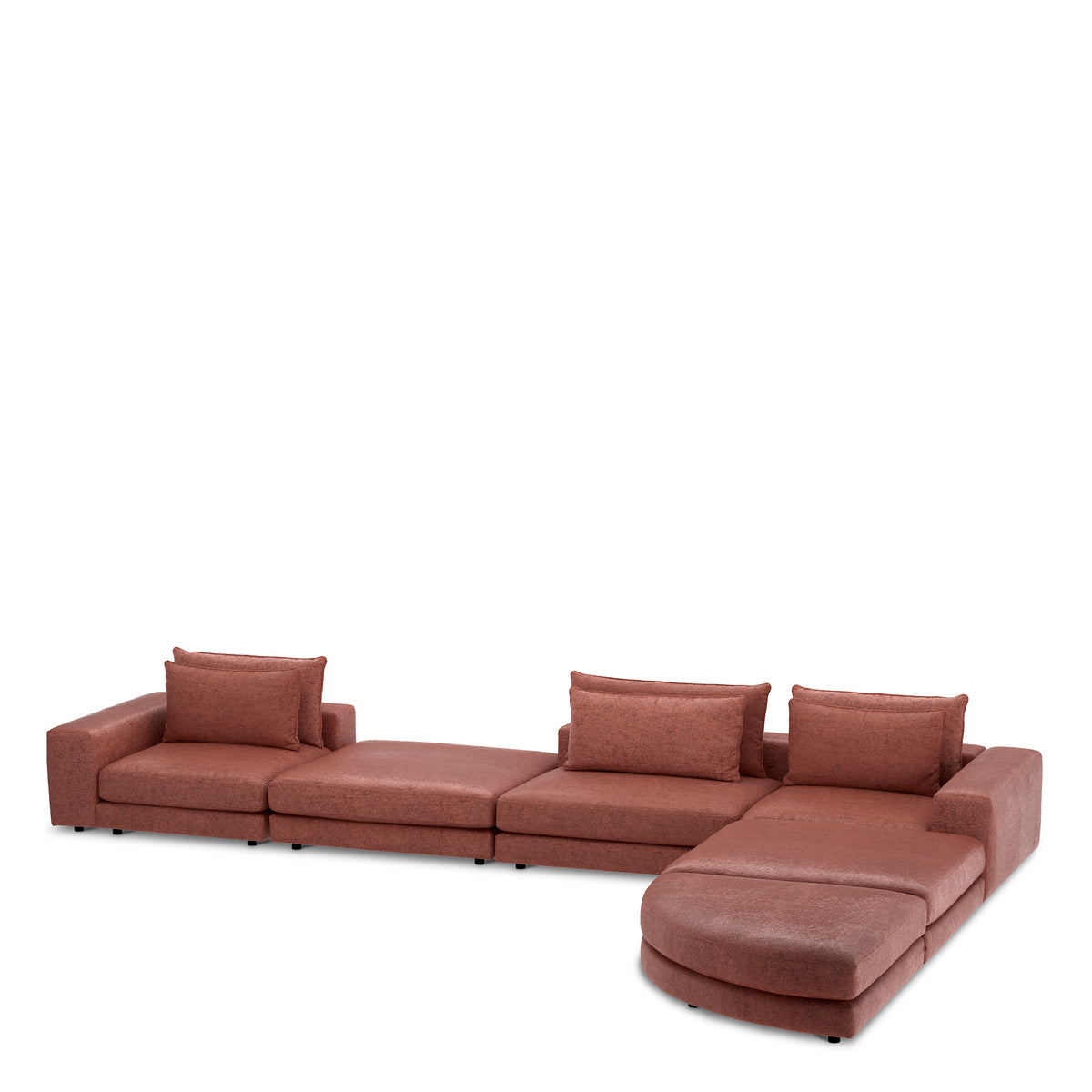 Canapé design haut de gamme en montier burnt orange | Eichholtz Club