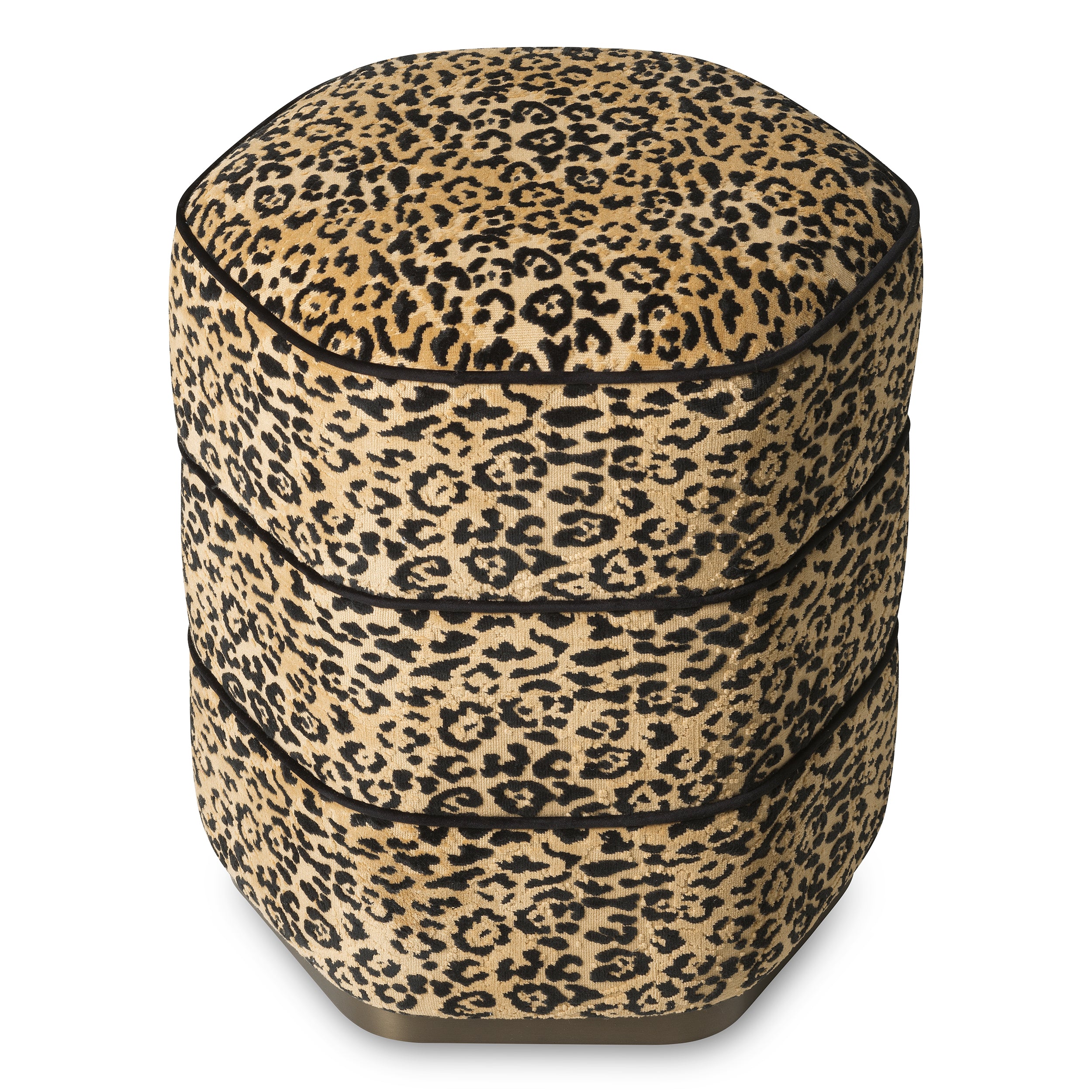 Tabouret design en bernard leopard camel | Eichholtz Roosevelt