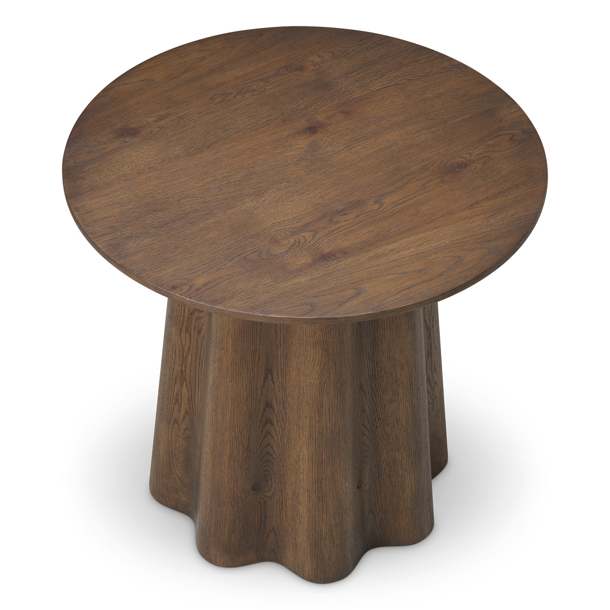 Table d'appoint design en dark marron oak veneer | Eichholtz Papyrus