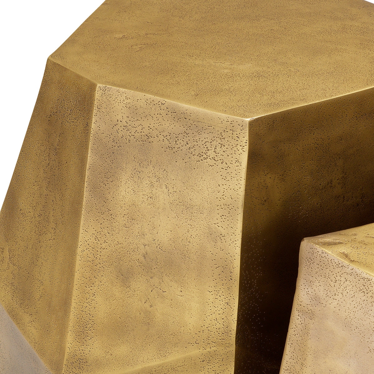 Table basse design en finition laiton vintage | Eichholtz Urbino