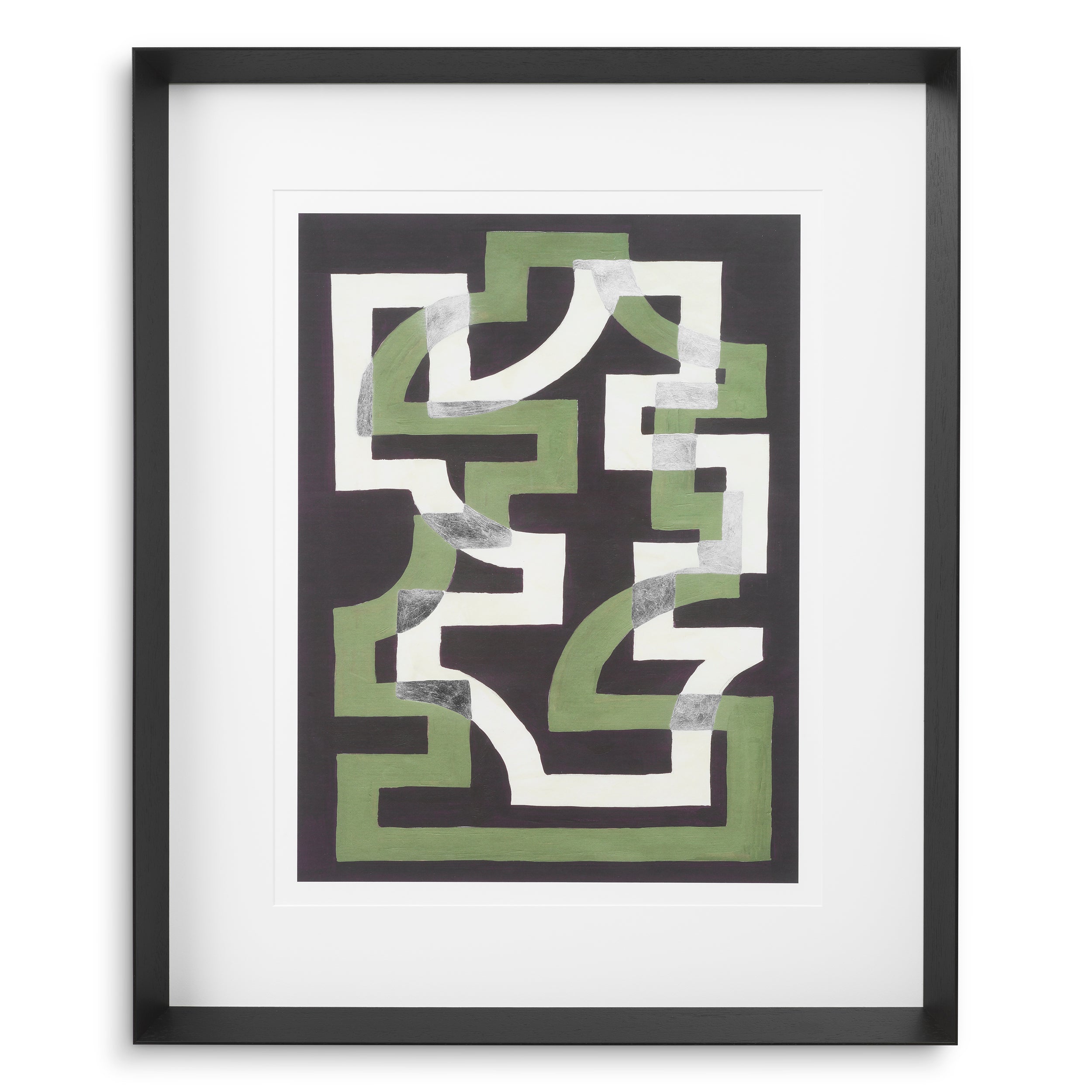 Decoration design en noir wooden frame | Eichholtz Print Window