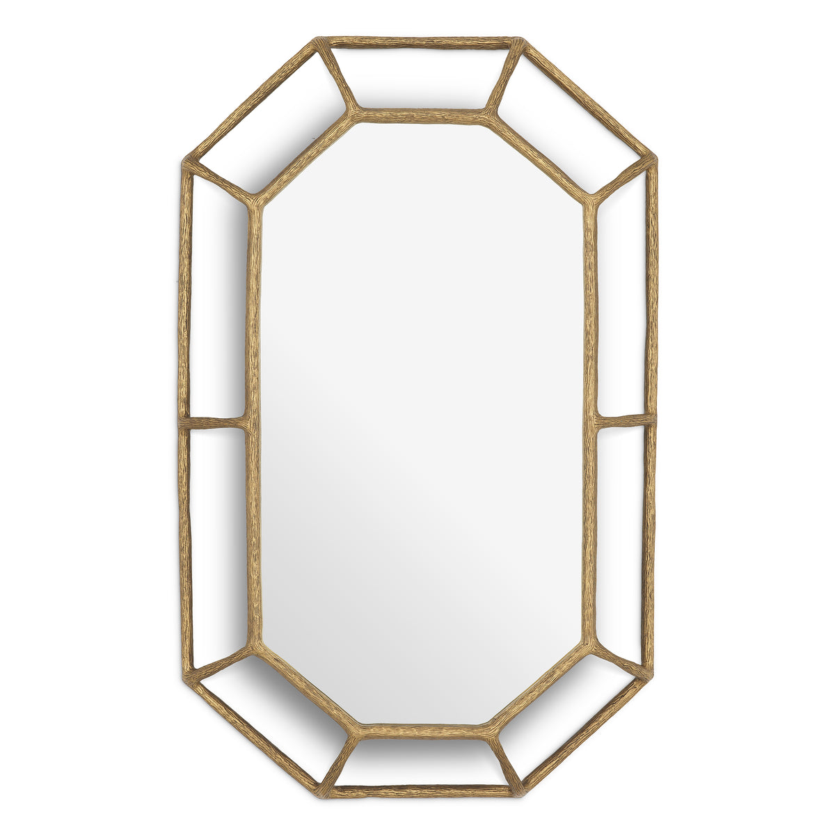 Miroir mural design en finition laiton vintage | Eichholtz Rinaldi