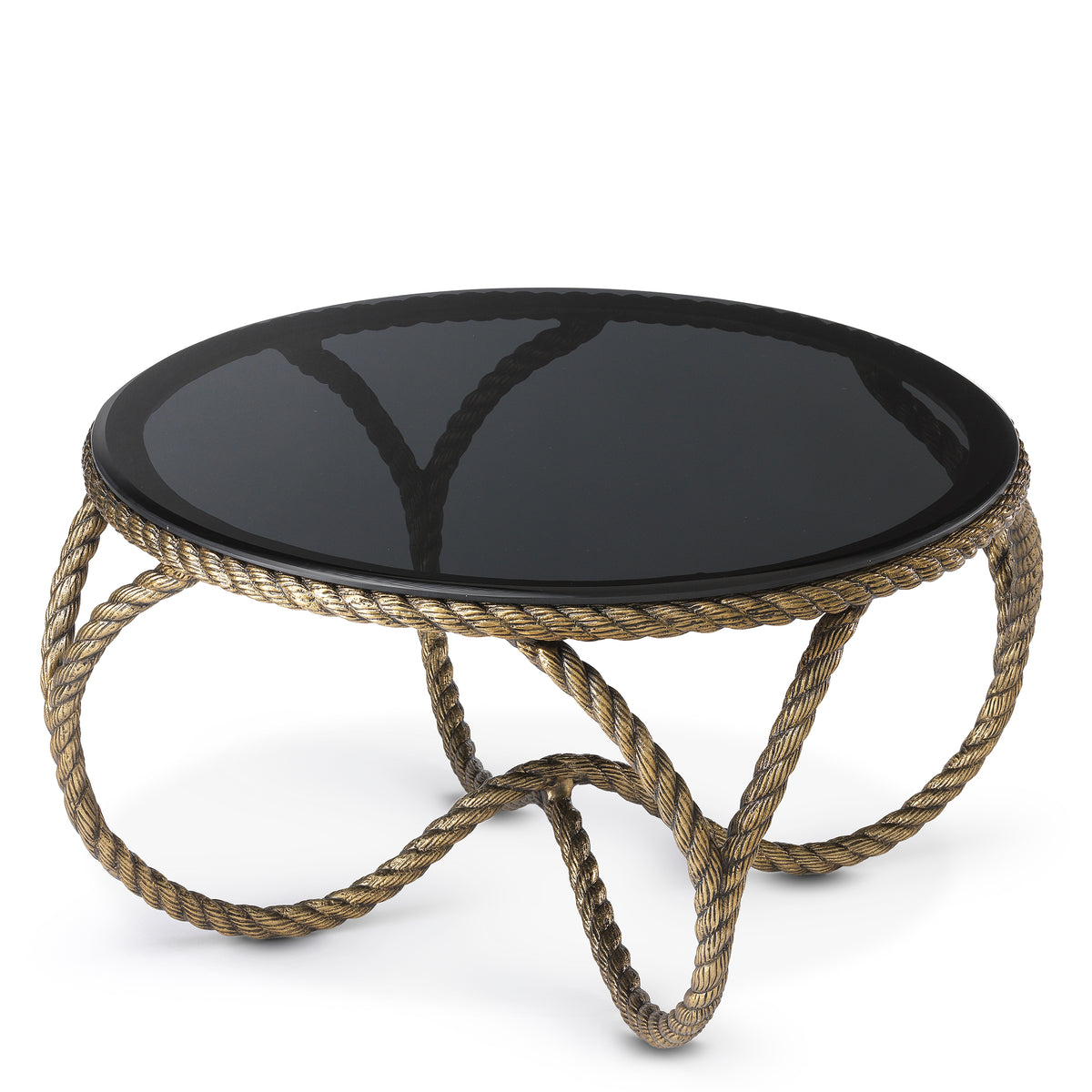 Table basse design en finition laiton antique | Eichholtz Vedra
