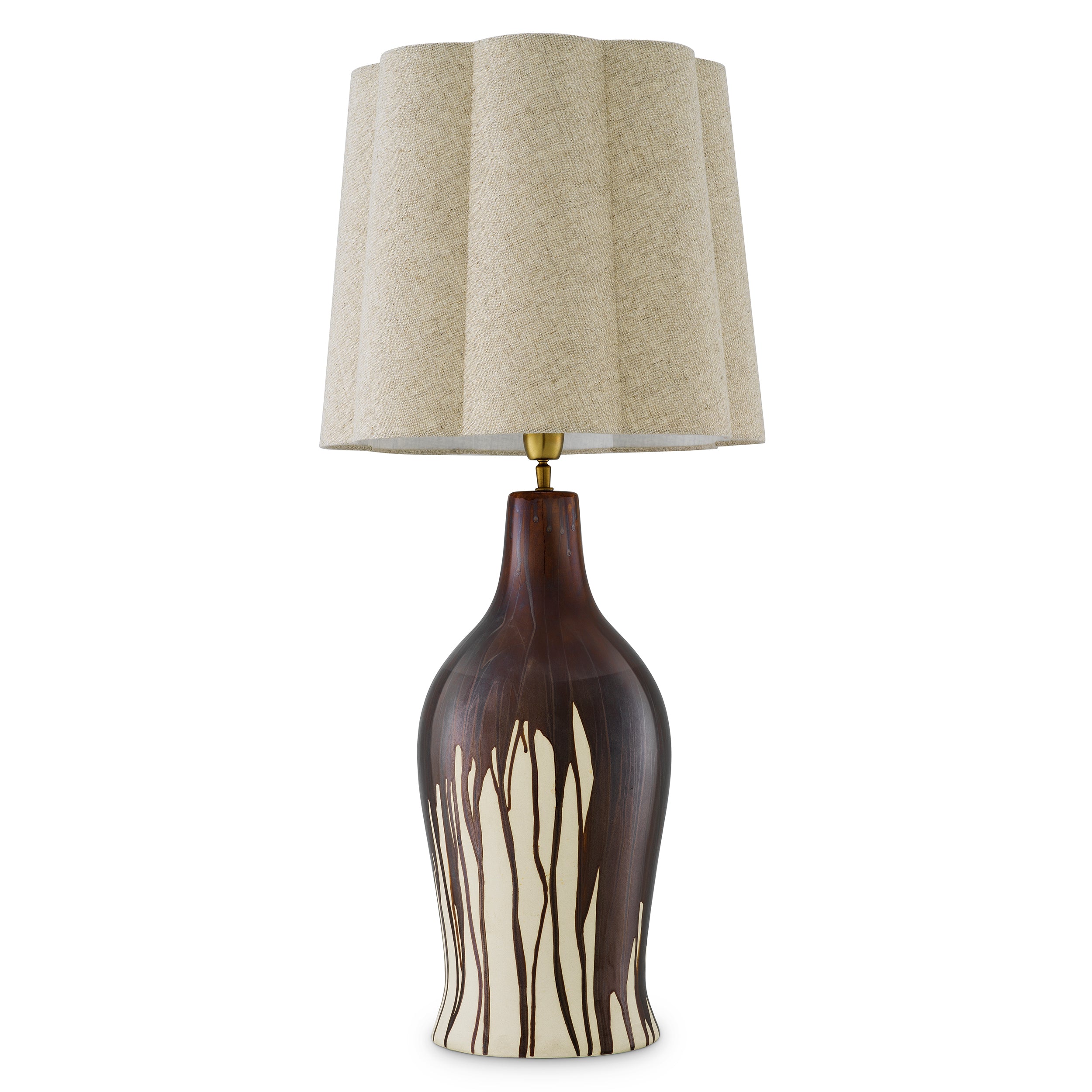 Lampe de table design en marron drip-effect | Eichholtz Beatriz
