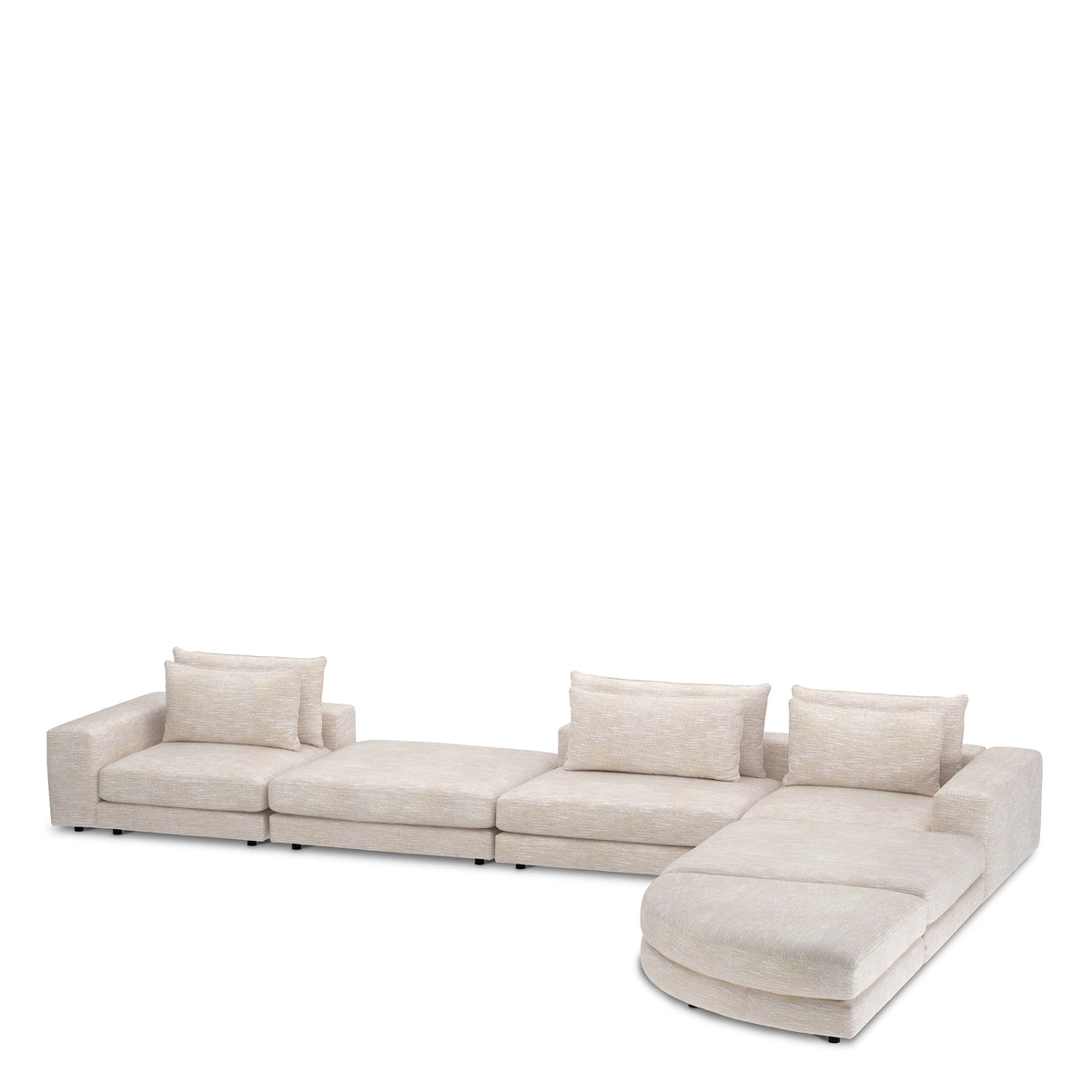 Canapé design haut de gamme en lurano beige | Eichholtz Club