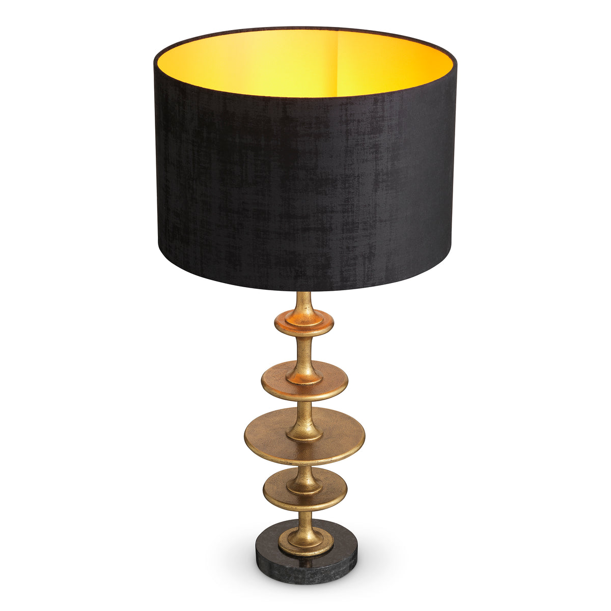 Lampe de table design en finition laiton vintage | Eichholtz Rosetti