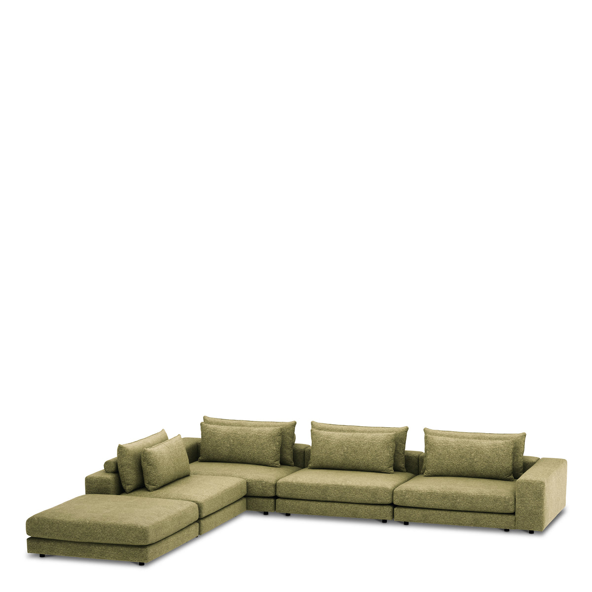 Canapé design haut de gamme en lurano moss vert | Eichholtz Club
