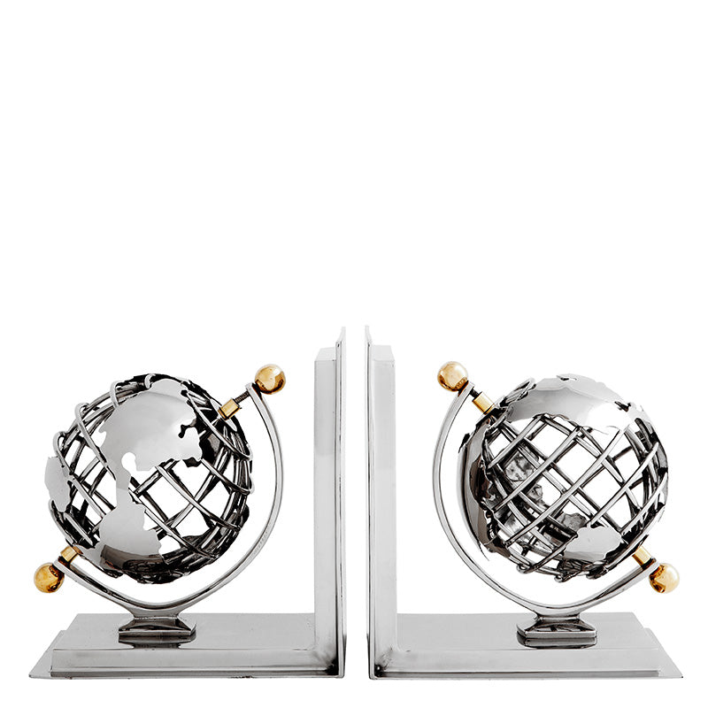 Serre-livres design en finition nickel | Eichholtz Bookend