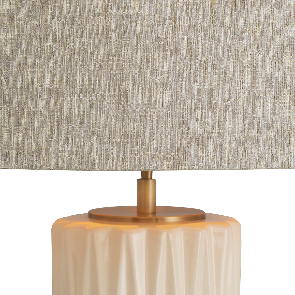 Lampe de table design en crème ceramic | Eichholtz Amarello