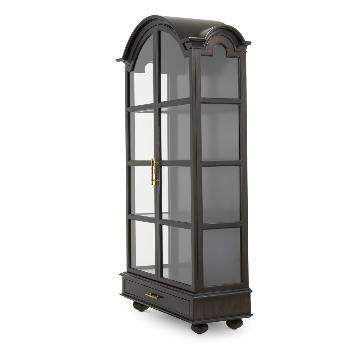 Vitrine design en satin eucalyptus veneer | Eichholtz Varick