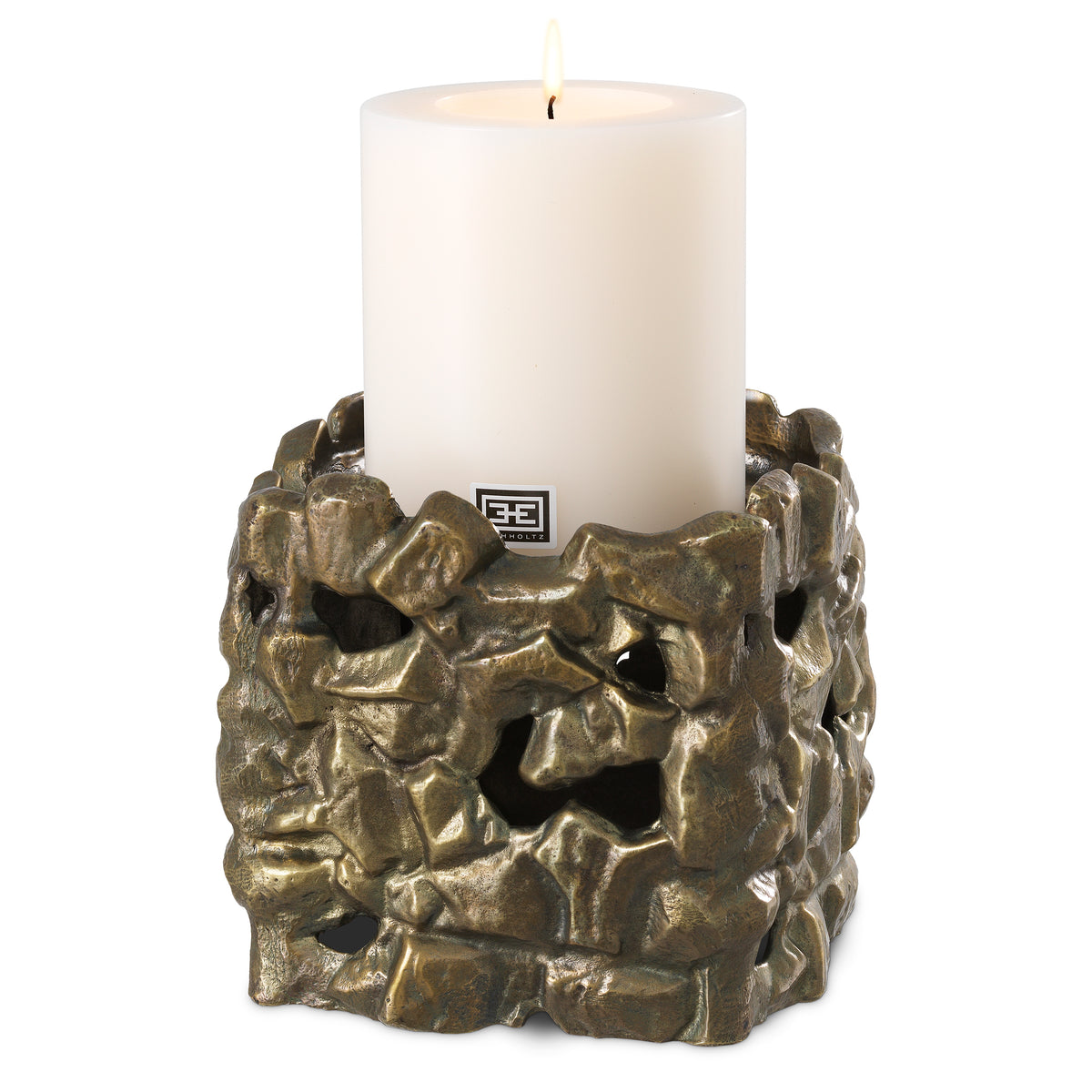 Porte-bougies design en finition laiton vintage | Eichholtz Siracusa