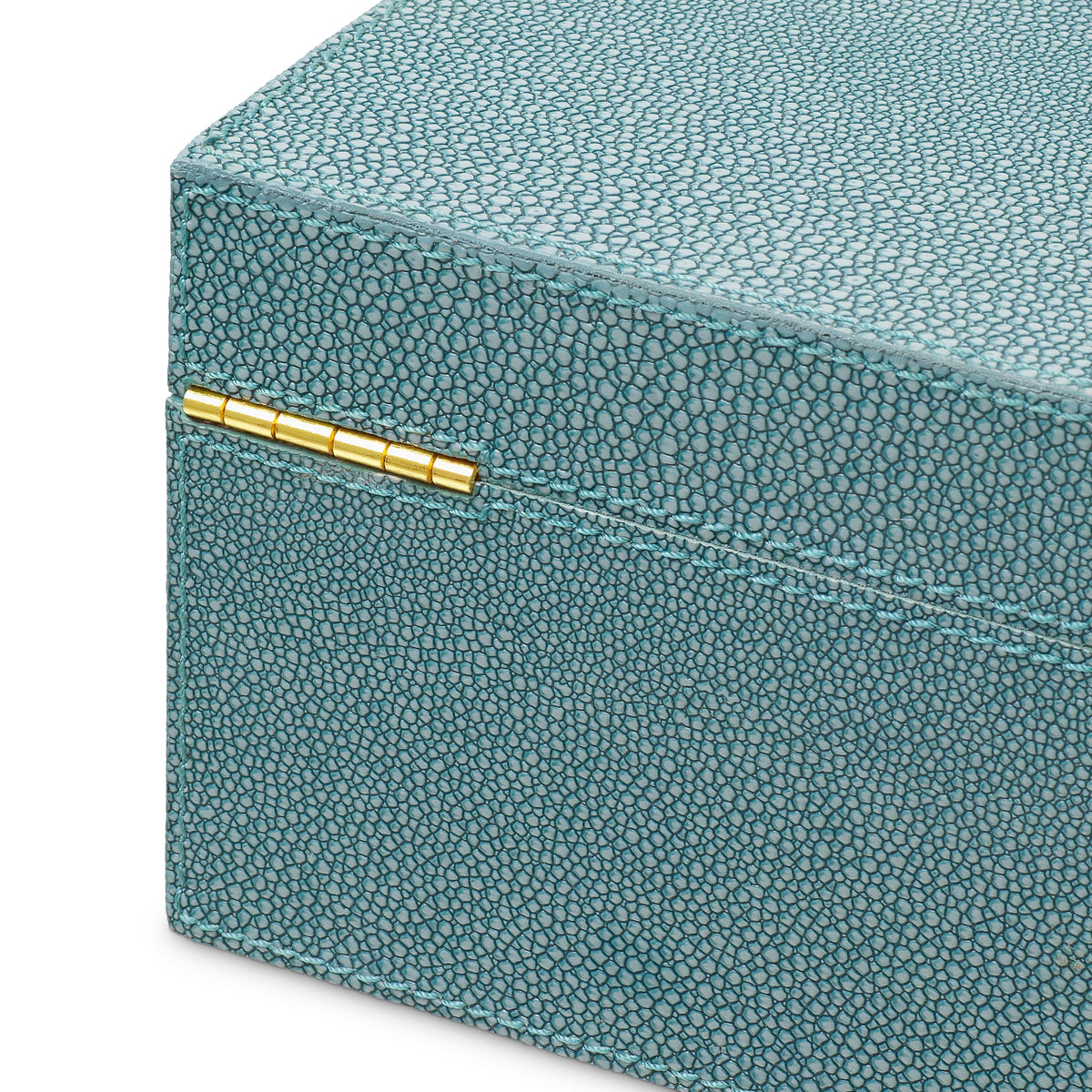 Boite décorative luxe en bleu faux shagreen | Eichholtz Box Menton