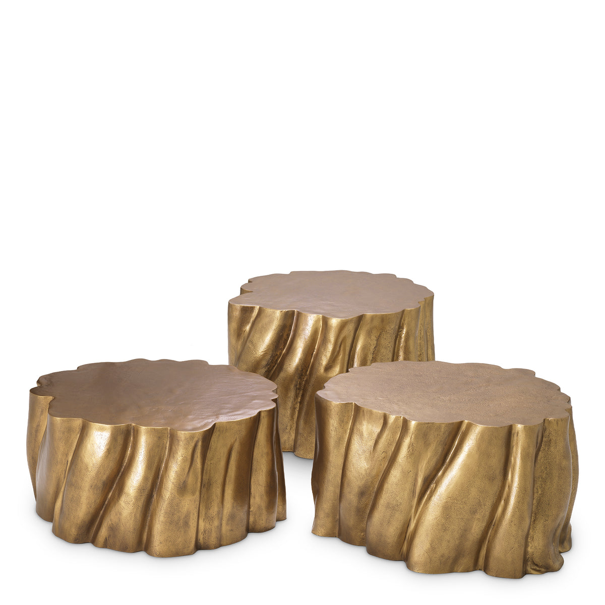 Table basse design en finition laiton vintage | Eichholtz Frederico