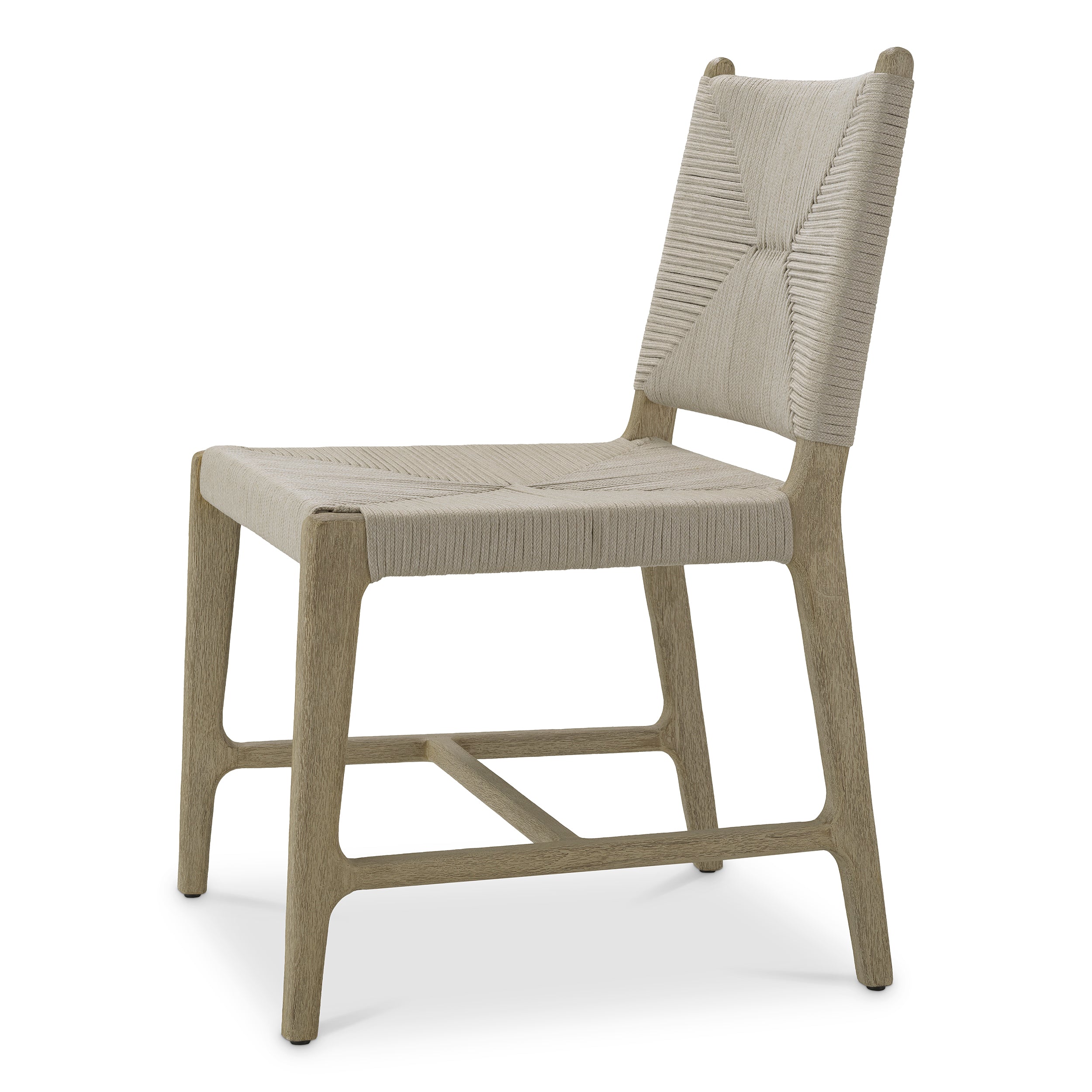 Chaises repas exterieur design en aged teak | Eichholtz Pivetti