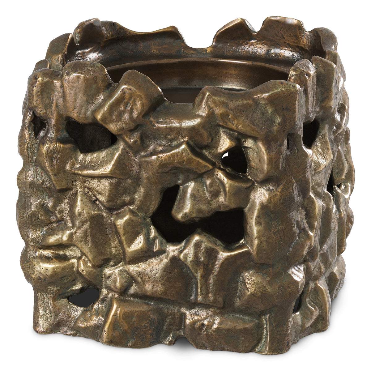 Porte-bougies design en finition laiton vintage | Eichholtz Siracusa