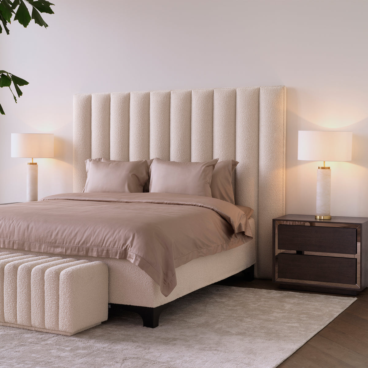 Lampe de table design en alabaster | Eichholtz Lxry alabaster