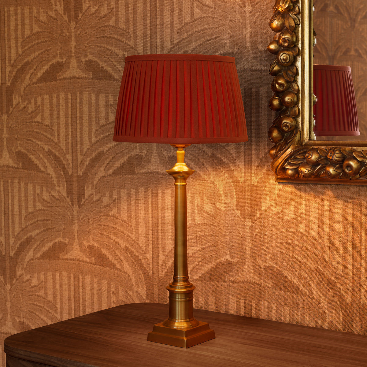 Lampe de table design en finition laiton antique | Eichholtz Cologne