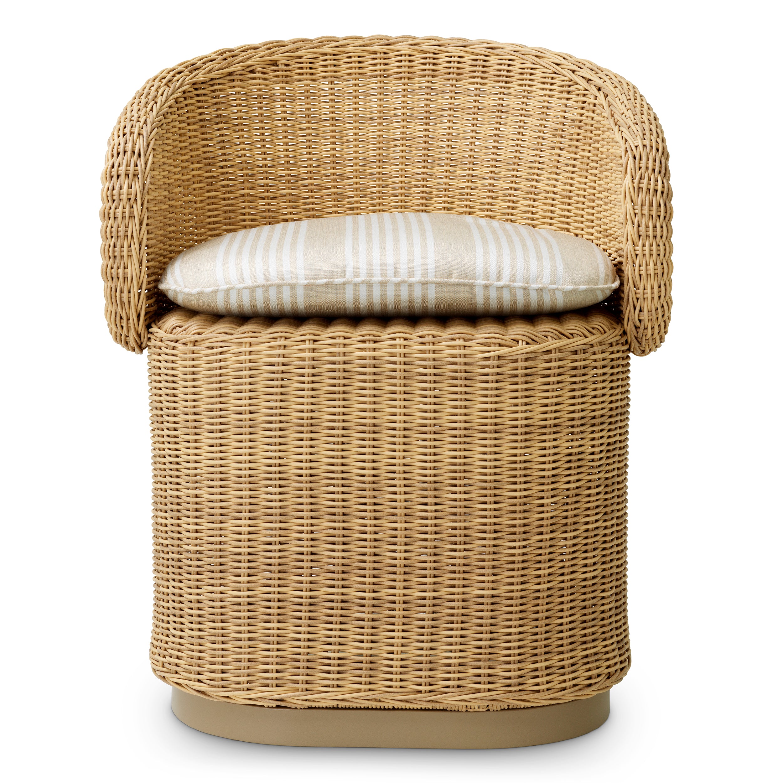 Chaises repas exterieur design en faux rattan | Eichholtz San Remo