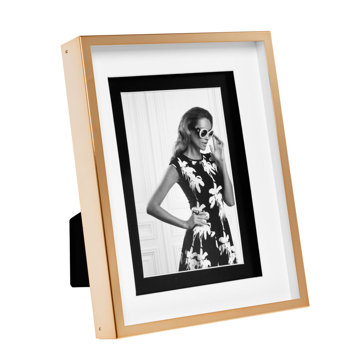 Cadre photo design luxe en finition or rose | Eichholtz Gramercy