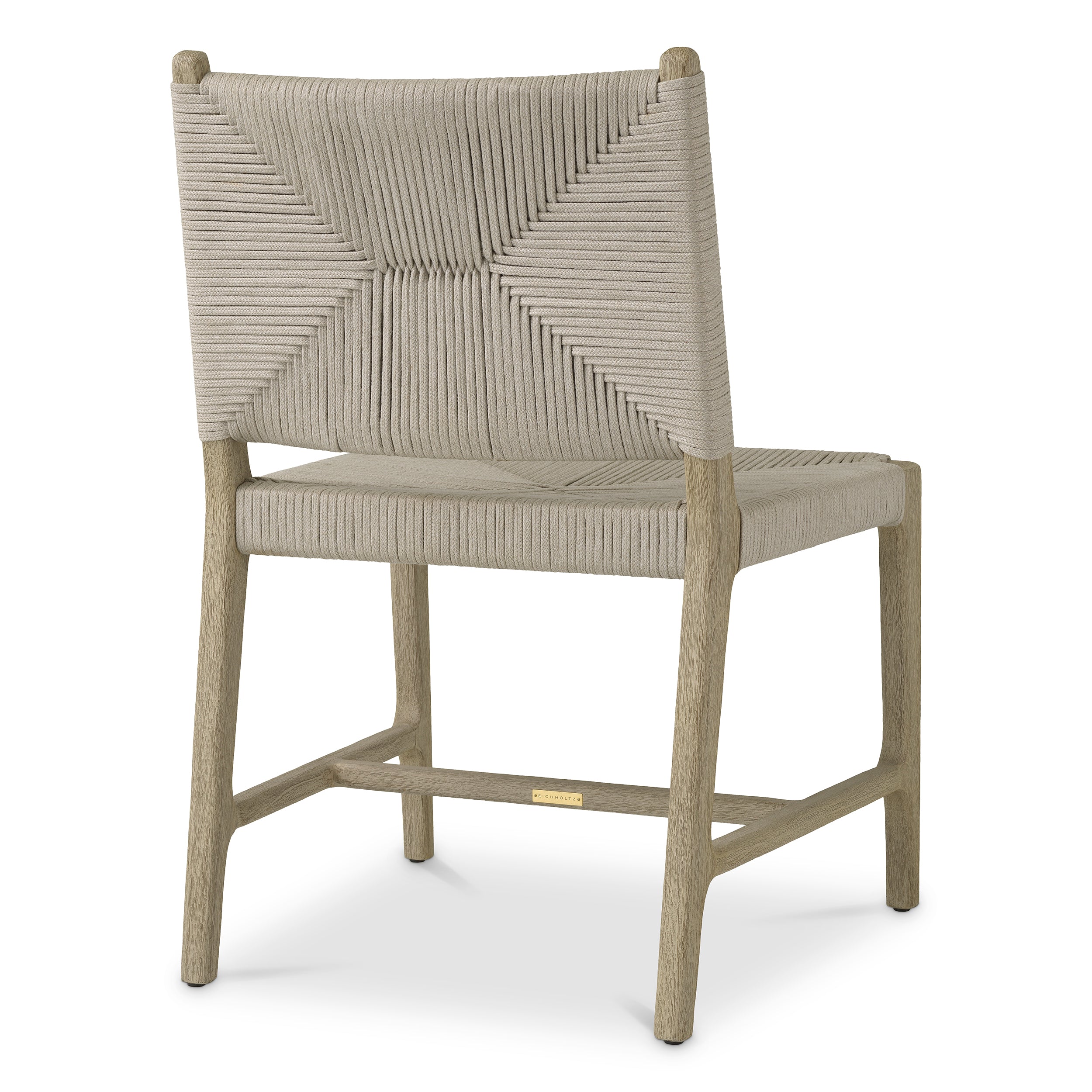 Chaises repas exterieur design en aged teak | Eichholtz Pivetti