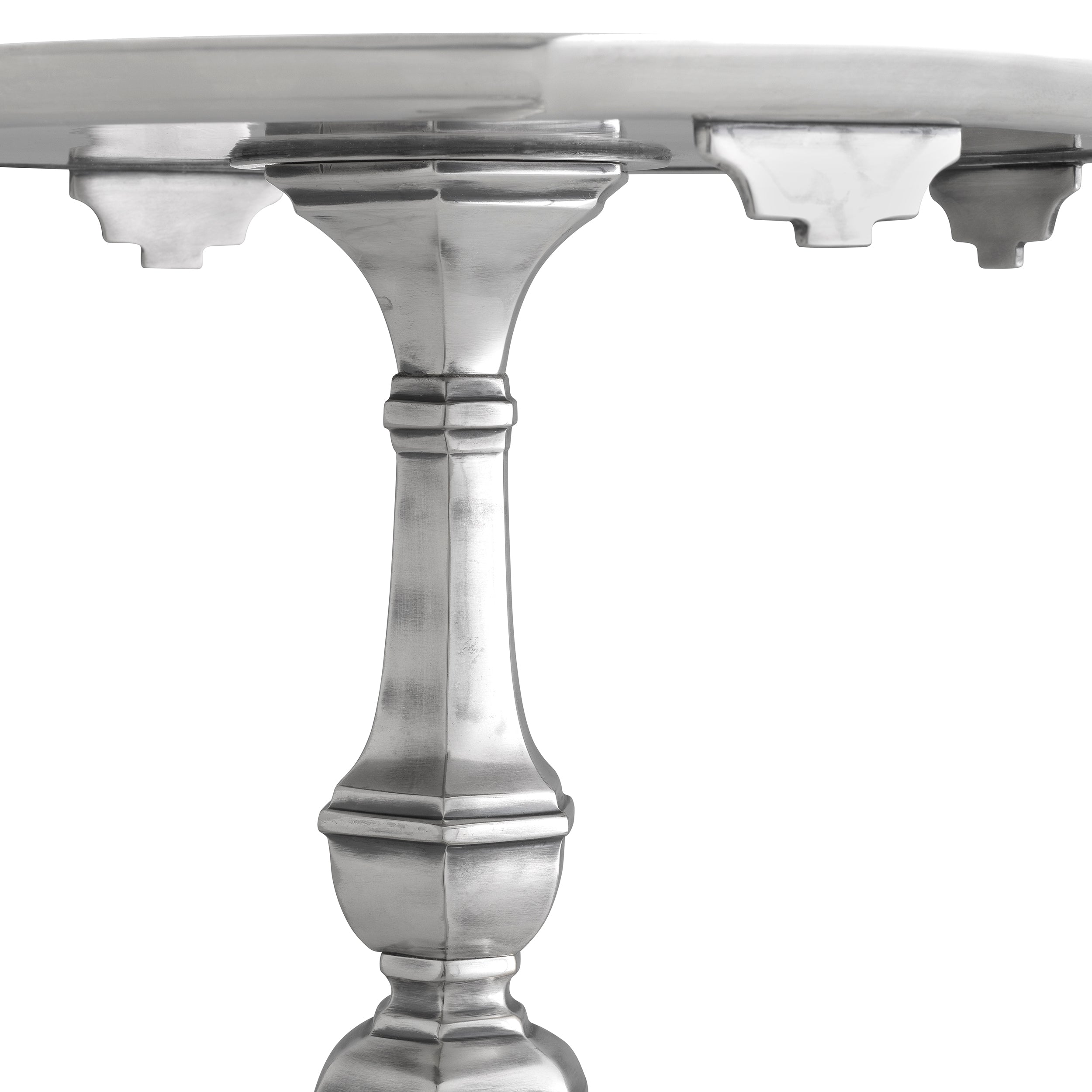 Table d'appoint design en antique silver plated | Eichholtz Verney